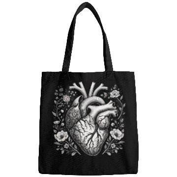 Discover Botanical Heart Artistic Anatomy Bags