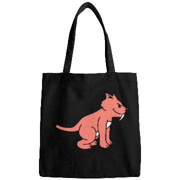 Discover Bad Wild Cat Sabre Tooth Tiger Long Teeth Tiger Bags