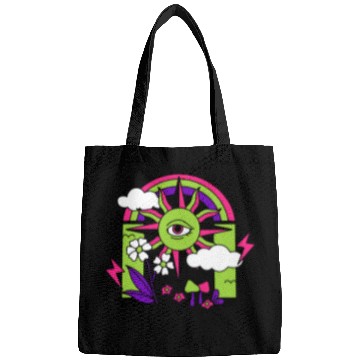 Discover Pink ve Green Psychedelic I Need Space Bags