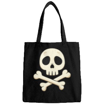 Discover Cartoon skull and crossbones Bags