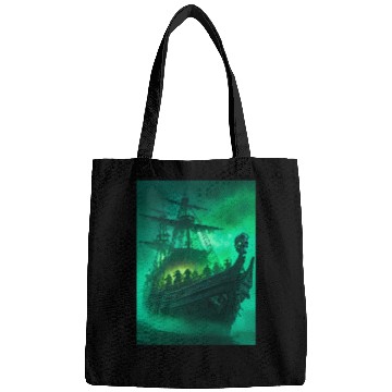 Discover Ghost Ship Bags - Haunting Pirate Ship in Fog