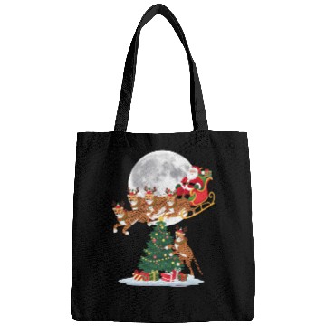 Discover Xmas Tree Lights Funny Santa Riding Cheetah Bags