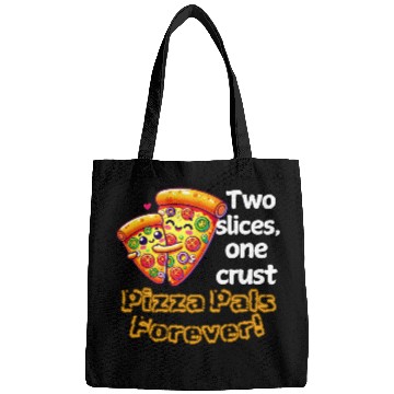 Discover Cheesy Together: Two Slices, One Heart! Bags