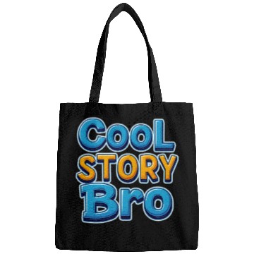Discover Cool Story bro Blue and Yellow Bags