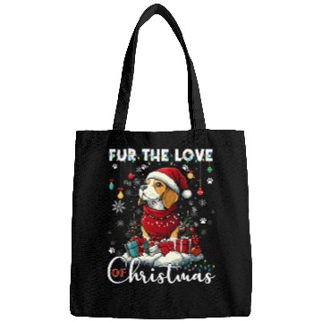Discover Beagle Christmas Tree Lights Decorations Dog Lover Bags