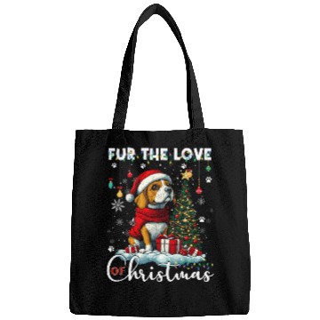 Discover Beagle Christmas Tree Lights Decorations Dog Lover Bags