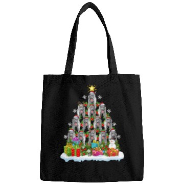 Discover Irish Wolfhound Dog Ugly Christmas Tree Santa Hat Bags