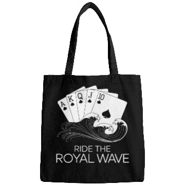 Discover Texas Hold'em Ride The Royal Wave Poker Apparel Bags