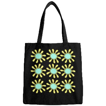 Discover Many Small Sunflowers Sun Flowers Nature Pattern Bags