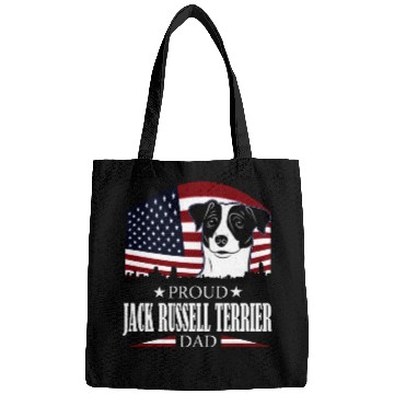 Discover JACK RUSSELL TERRIER DAD AMERICAN FLAG- DOG Bags