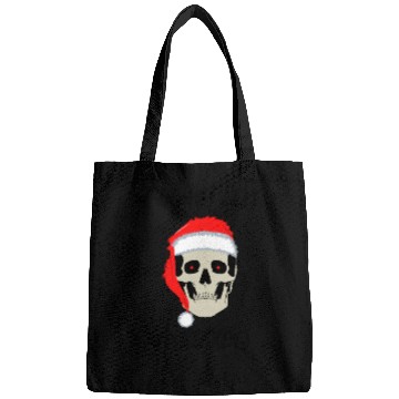 Discover Naughty List No Regrets Santa Skull Bags
