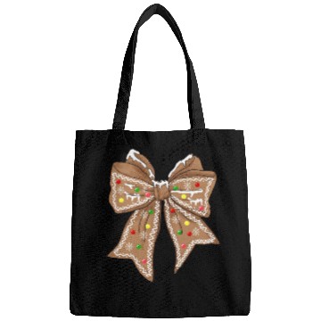 Discover Gingerbread Croquette Bow DTF transfer Bags