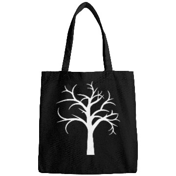 Discover Tree Bare Winter Autumn Forest Tree Silhouette Bags