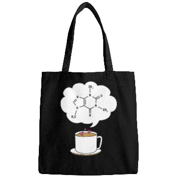 Discover Organic Chemistry Coffee Lover Caffeine Molecule Bags