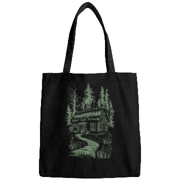 Discover Dark Cottagecore Forest Cabin Fantasy Bags