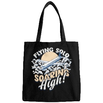 Discover First Solo Flight Pilot Flying Solo Soaring High Bags