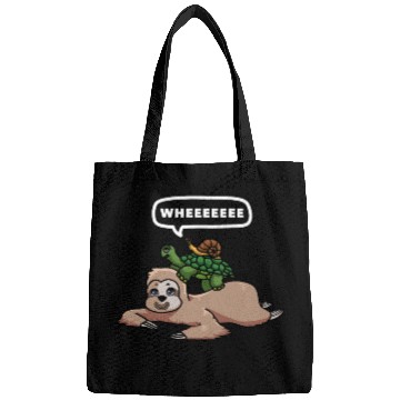 Discover Slothy Napping Wheeeeeee Chilling Sloth Bags