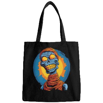 Discover Blue and Funny Cartoon Skeleton Skull Mummy Bags