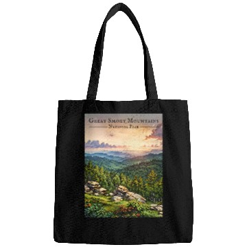 Discover Sunset Serenity - Great Smoky Mountains Bags
