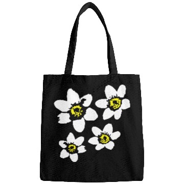 Discover Beautiful White Daisies Flowers Spring Summer Fun Bags