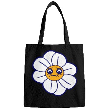 Discover Sweet Flower Sad Face Weeping Spring Summer Crying Bags