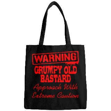 Discover Grumpy Old Bastard Approach With Caution LIKE US Bags