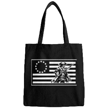 Discover 1776 Militia Skull Flag LIKE US ON FB #USAPatriot Bags