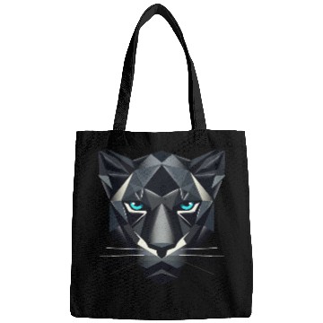 Discover Geometric Black Panther - Power and Elegance Bags