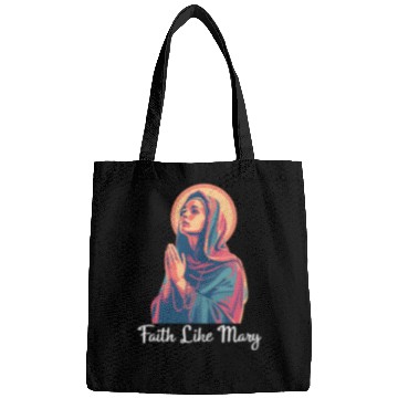Discover Virgin Mary Faith Like Mary Bags