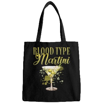 Discover Blood Type Martini Cocktail Bartender Bags