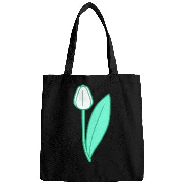 Discover White Tulip Beautiful Flower Pretty Spring Summer Bags