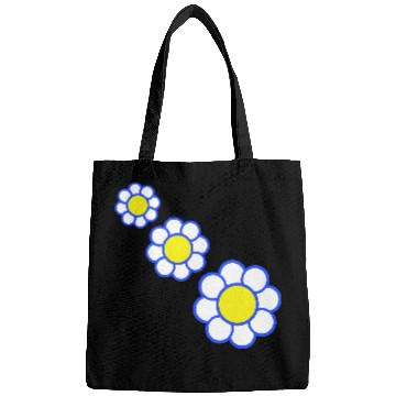 Discover 3 White Daisies Flowers Spring Summer Pretty Bags