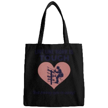 Discover Lineman Valentine Live Line Work Love Romance Bags