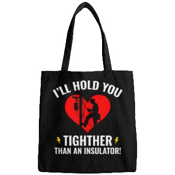 Discover Lineman Valentine Insulator Love Humor Design Bags