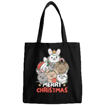 Discover Bunny Christmas Tree Merry Christmas Bags