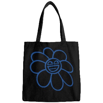 Discover Sweet Flower Spring Summer Nature Funny Face Fun Bags