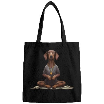Discover Yoga Dachshund Bags