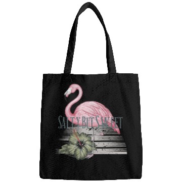 Discover Salty but Sweet - Tropical Flamingo Vibes Bags