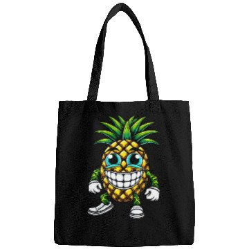 Discover Pineapple fruit fruity summer cool sweet cartoon Bags