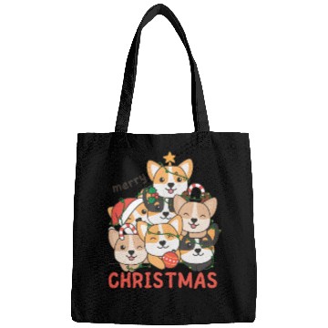 Discover Corgi Christmas Tree Merry Christmas Bags