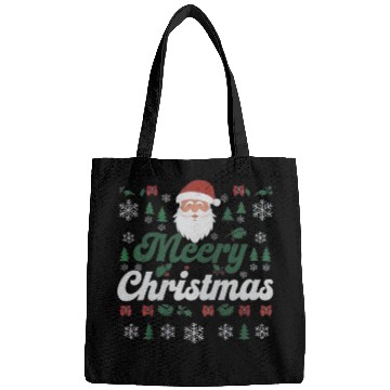 Discover Gothic Christmas Sweater with Cubical Elements Bags