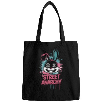 Discover Street Anarchy Graffiti Bunny – Edgy Street Art Bags