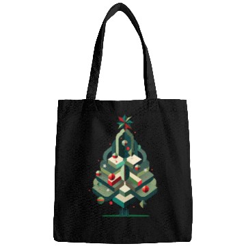 Discover Modern Christmas tree - elegance for the holidays Bags