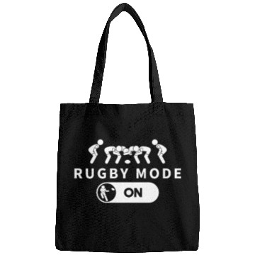 Discover Rugby Mode On Funny Rugby Player Bags