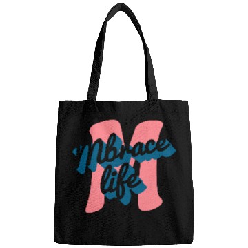 Discover enjoy embrace life Bags