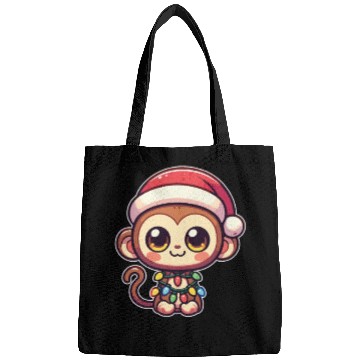 Discover Christmas Hat Christmas Fairy Lights Monkey Bags