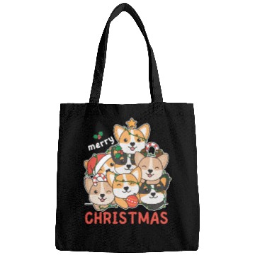 Discover Corgi Christmas Tree Merry Christmas Bags