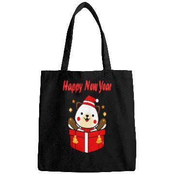 Discover Festive Teddy Bear New Year Design Bags