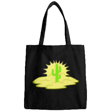 Discover Cactus Desert Sunset Evening Sun Night Sunny Cacti Bags