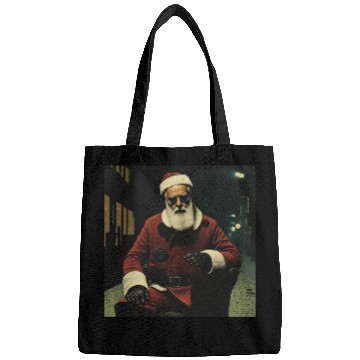 Discover Santa Goes Cyberpunk Bags